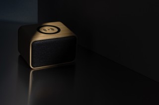 Altavoz de bambú inalámbrico de 5w reciclado personalizado